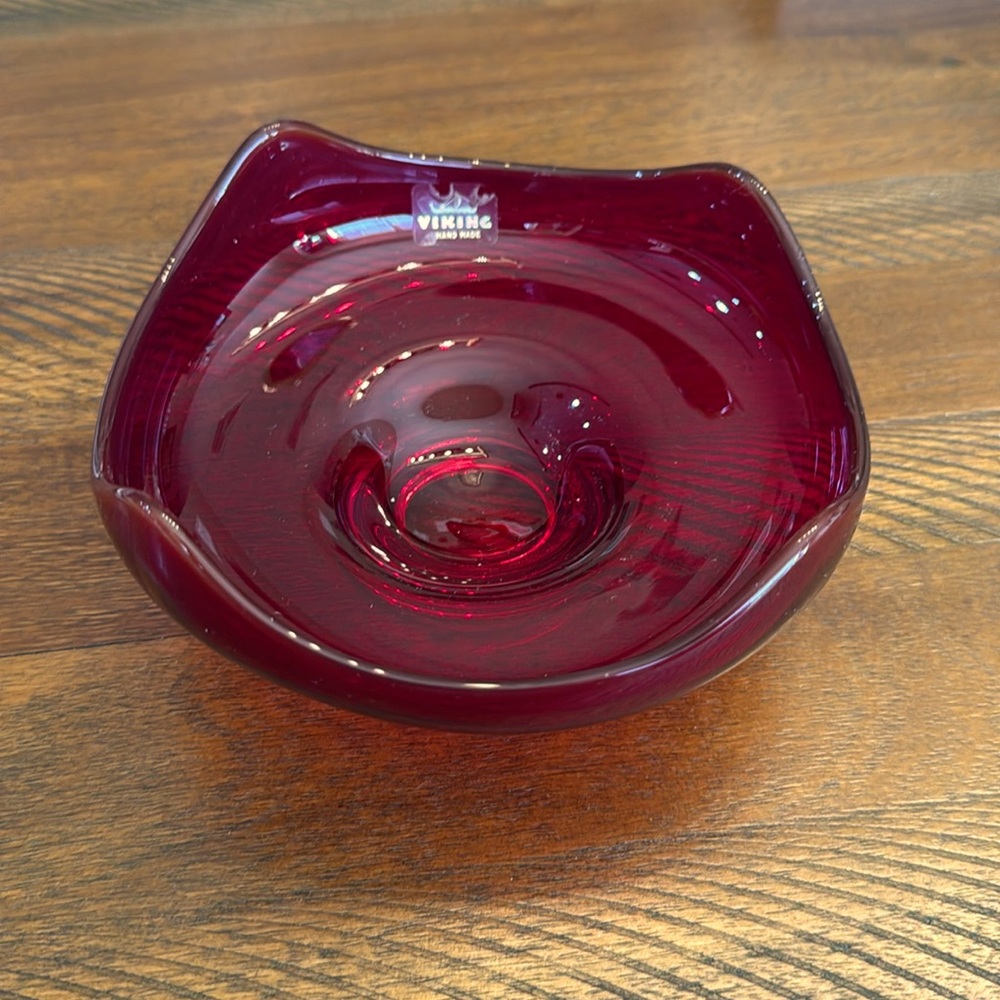 Viking Red Candy Dish